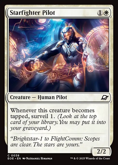 Starfighter Pilot — NM Foil [Edge of Eternities]
