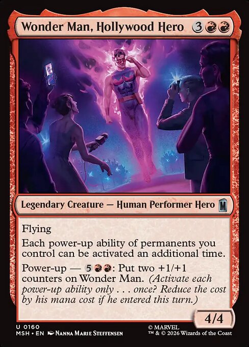 Wonder Man, Hollywood Hero — NM Foil [Marvel Super Heroes]