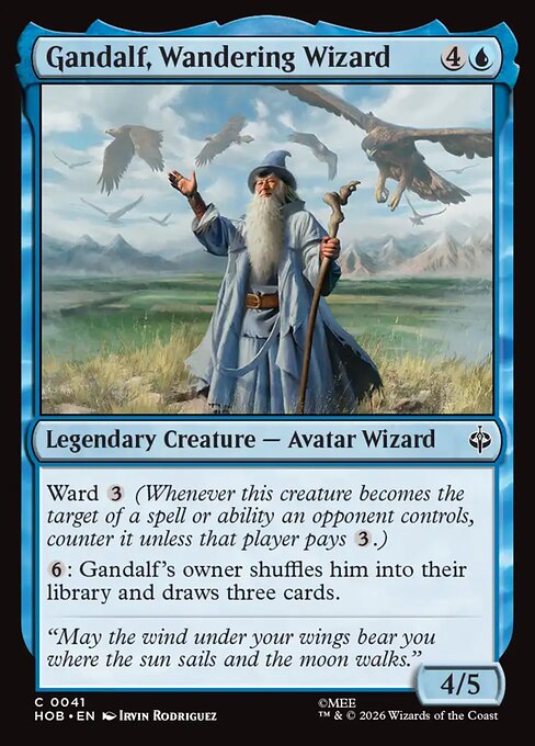 Gandalf, Wandering Wizard — NM Foil [The Hobbit]
