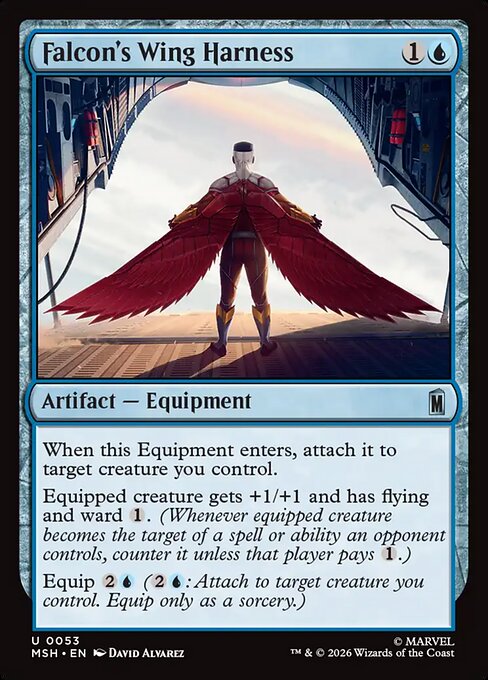Falcon's Wing Harness — NM Foil [Marvel Super Heroes]