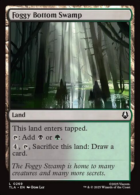 Foggy Bottom Swamp — NM Foil [Avatar: The Last Airbender]