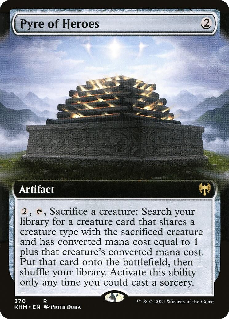 Image for Pyre of Heroes (Extended Art) (370) (Kaldheim) - Magic: The Gathering