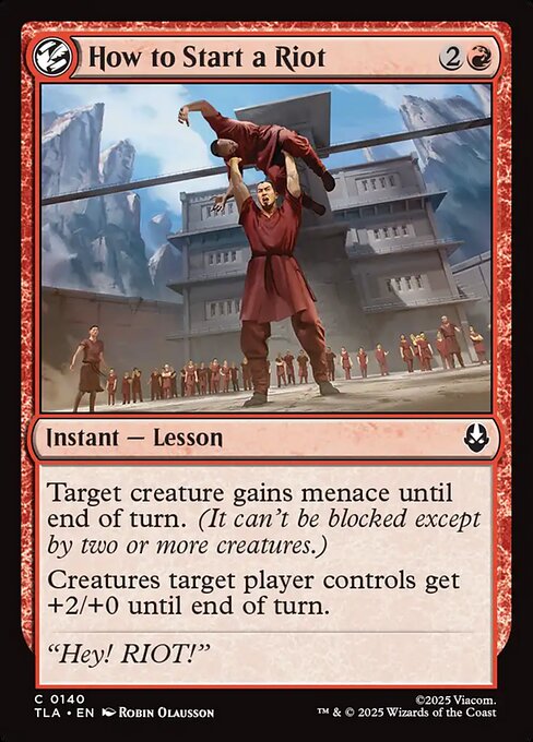 How to Start a Riot — NM Foil [Avatar: The Last Airbender]