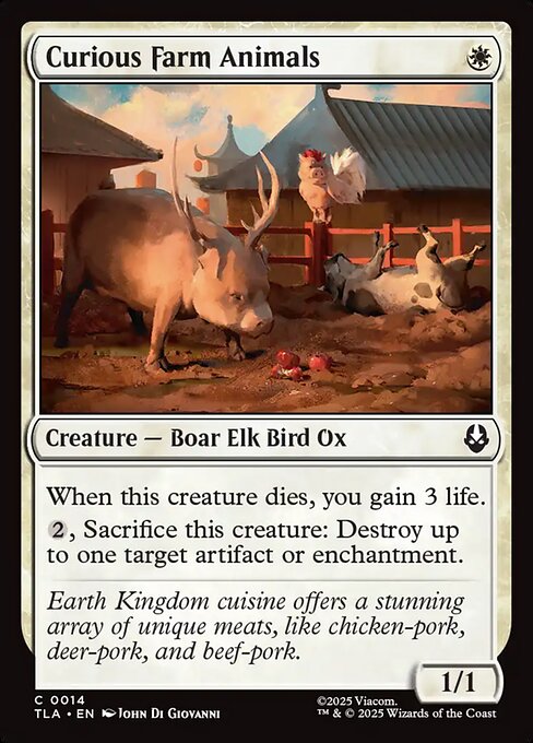 Curious Farm Animals — NM Foil [Avatar: The Last Airbender]