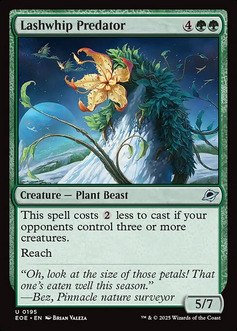 Lashwhip Predator — NM Foil [Edge of Eternities]