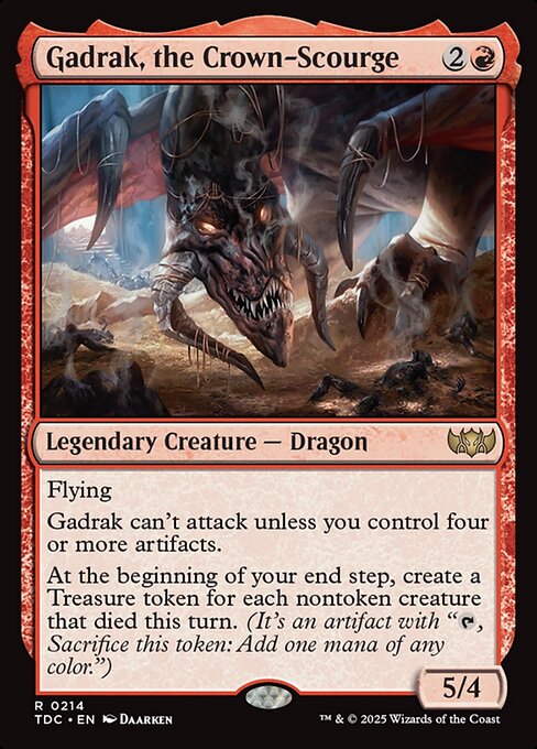 Gadrak, the Crown-Scourge — NM [Tarkir: Dragonstorm Commander]