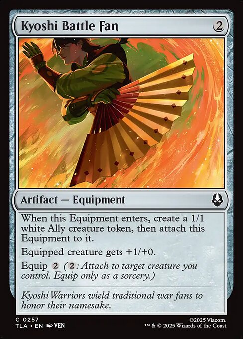Kyoshi Battle Fan — NM Foil [Avatar: The Last Airbender]