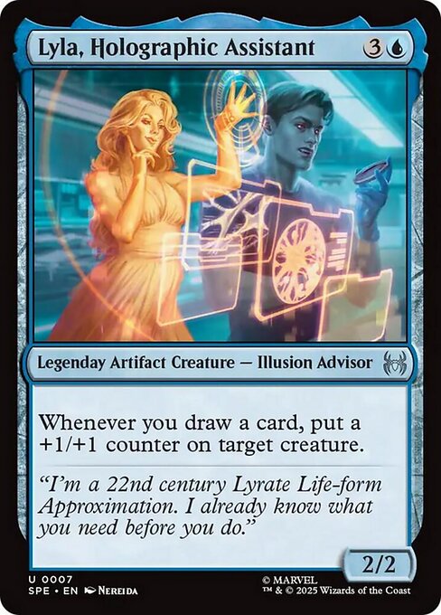 Lyla, Holographic Assistant — NM Foil [Marvel's Spider-Man Eternal]