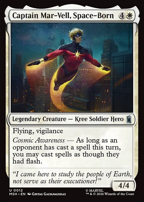 Captain Mar-Vell, Space-Born — NM Foil [Marvel Super Heroes]