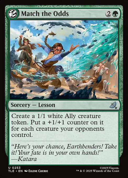 Match the Odds — NM Foil [Avatar: The Last Airbender Eternal]