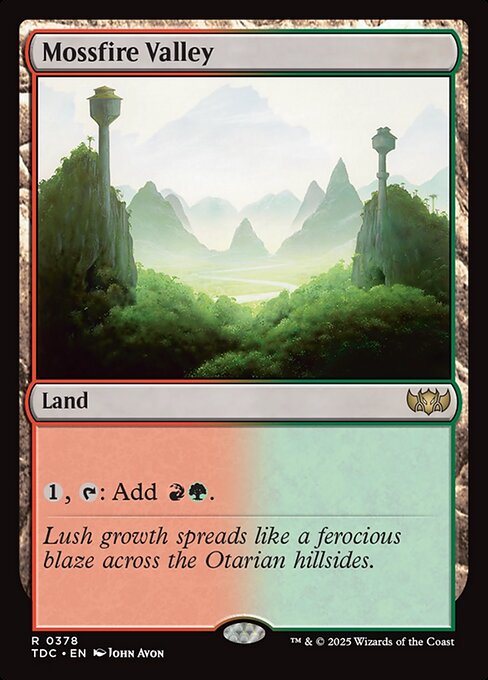 Mossfire Valley — NM [Tarkir: Dragonstorm Commander]