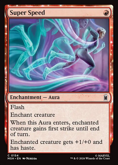 Super Speed — NM Foil [Marvel Super Heroes]