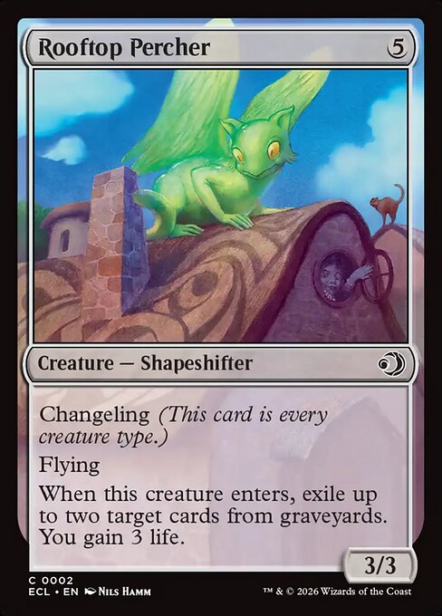 Rooftop Percher — NM Foil [Lorwyn Eclipsed #2]