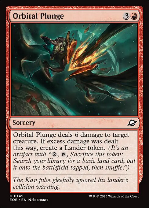 Orbital Plunge — NM Foil [Edge of Eternities]