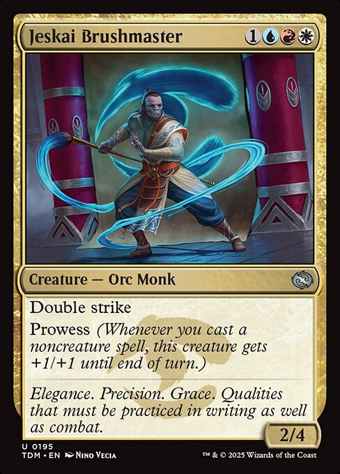 Jeskai Brushmaster — NM Foil [Tarkir: Dragonstorm]