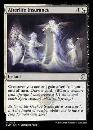 Afterlife Insurance — NM [Ravnica: Clue Edition]