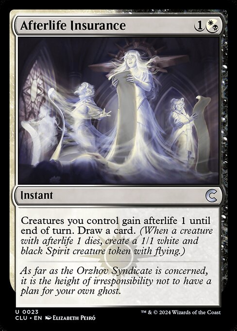 Afterlife Insurance — NM [Ravnica: Clue Edition]