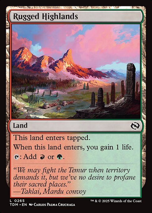 Rugged Highlands — NM Foil [Tarkir: Dragonstorm]