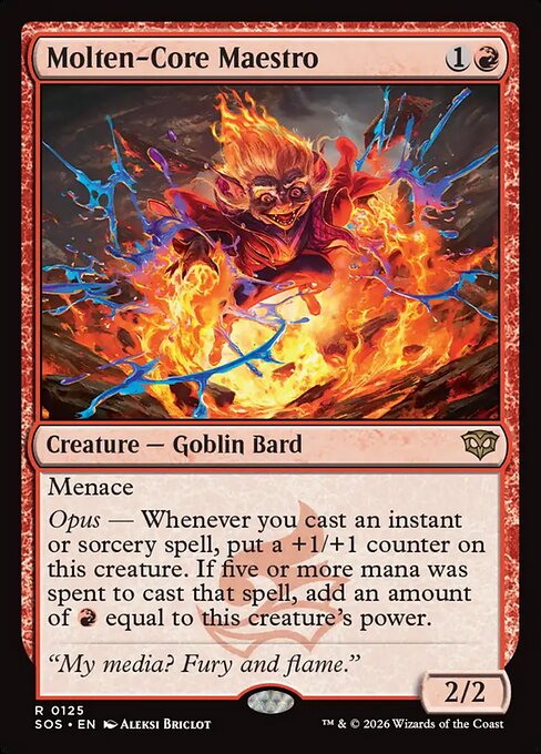 Molten-Core Maestro — NM Foil [Secrets of Strixhaven]