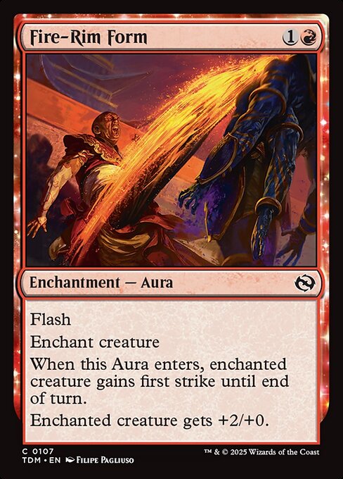 Fire-Rim Form — NM Foil [Tarkir: Dragonstorm]