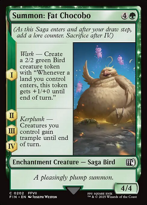 Summon: Fat Chocobo — NM Foil [Final Fantasy]