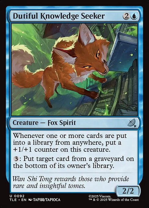 Dutiful Knowledge Seeker — NM Foil [Avatar: The Last Airbender Eternal]