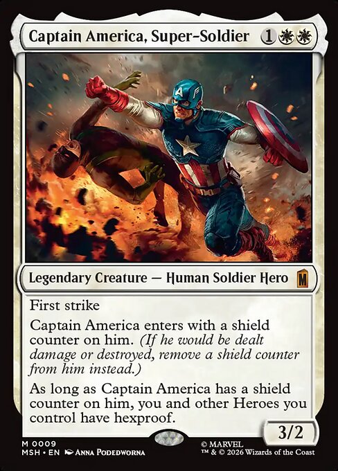 Captain America, Super-Soldier — NM Foil [Marvel Super Heroes]