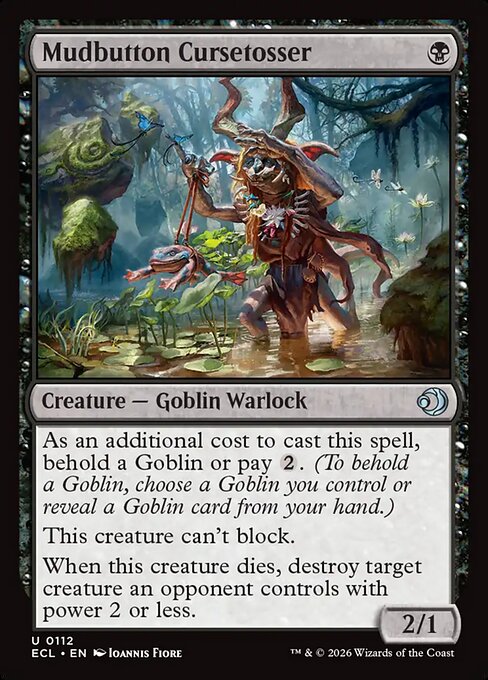 Mudbutton Cursetosser — NM Foil [Lorwyn Eclipsed #112]