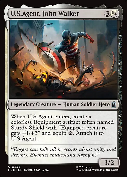 U.S.Agent, John Walker — NM Foil [Marvel Super Heroes]