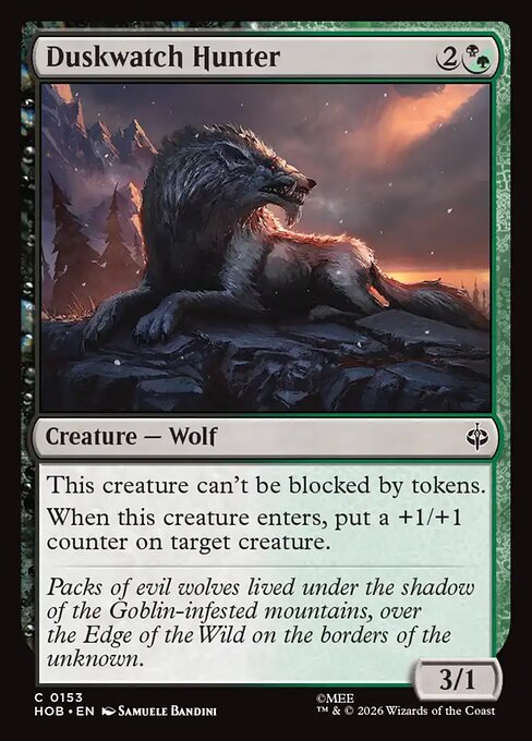 Duskwatch Hunter — NM Foil [The Hobbit]