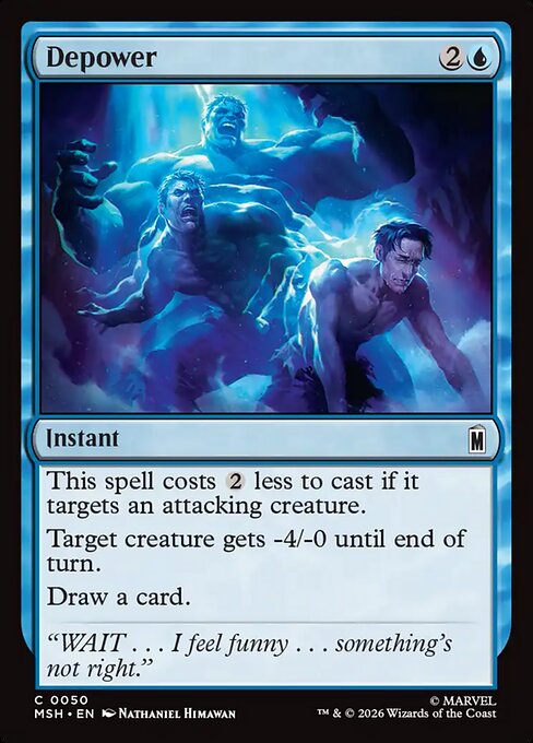 Depower — NM Foil [Marvel Super Heroes]