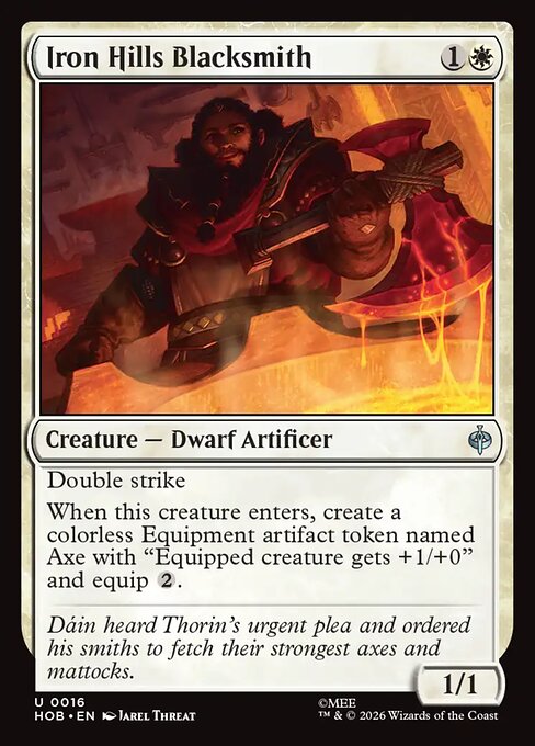 Iron Hills Blacksmith — NM Foil [The Hobbit]