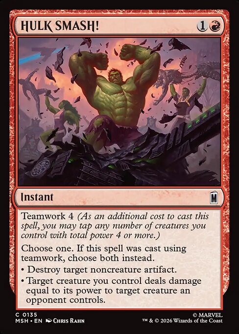 HULK SMASH! — NM Foil [Marvel Super Heroes]