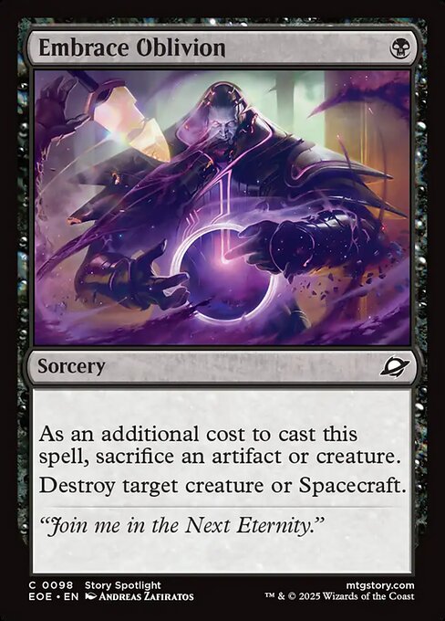 Embrace Oblivion — NM Foil [Edge of Eternities]