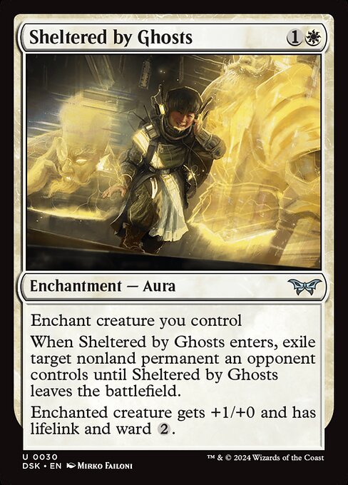Sheltered by Ghosts — NM [Duskmourn: House of Horror]