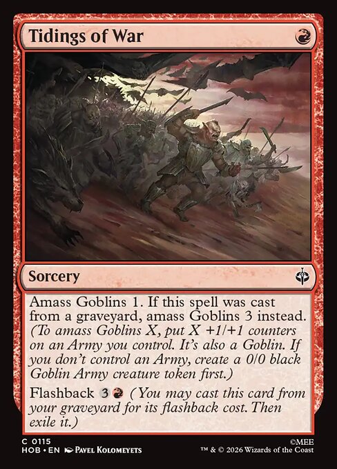 Tidings of War — NM Foil [The Hobbit]