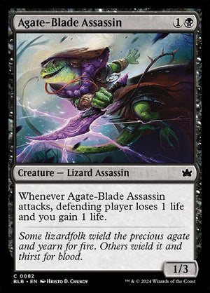 Agate-Blade Assassin — NM Foil [Bloomburrow #82]