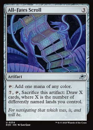 All-Fates Scroll — NM Foil [Edge of Eternities]