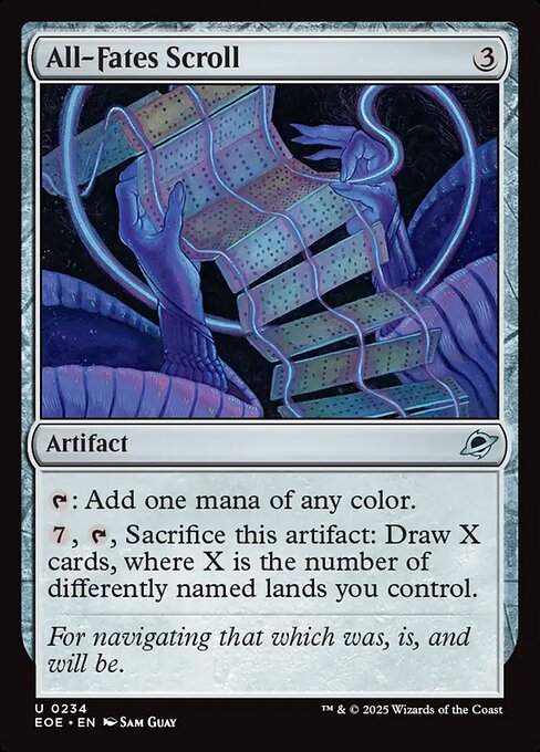All-Fates Scroll — NM Foil [Edge of Eternities]