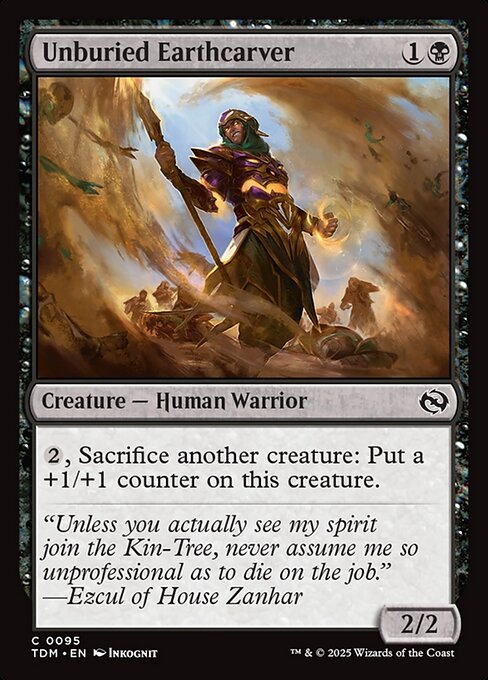 Unburied Earthcarver — NM Foil [Tarkir: Dragonstorm]