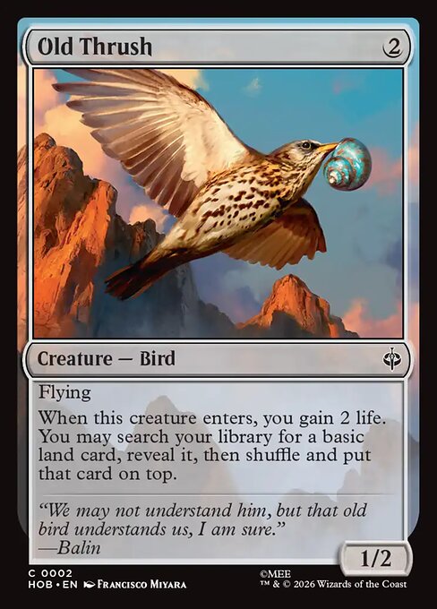 Old Thrush — NM Foil [The Hobbit]