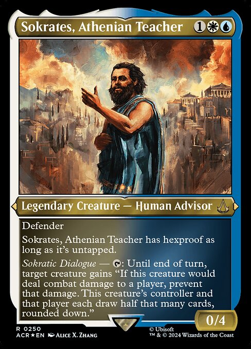 Sokrates, Athenian Teacher — NM Etched Foil [Assassin's Creed]
