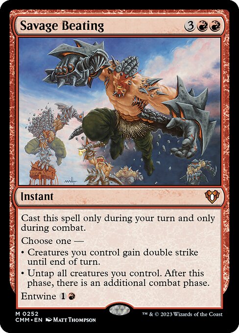 Savage Beating — NM [Commander Masters]