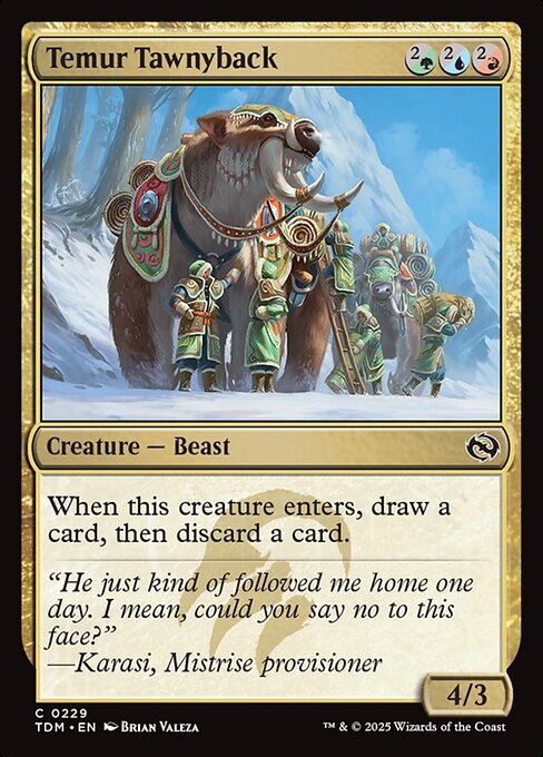 Temur Tawnyback — NM Foil [Tarkir: Dragonstorm]