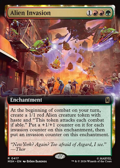 Alien Invasion — NM Foil [Marvel Super Heroes]