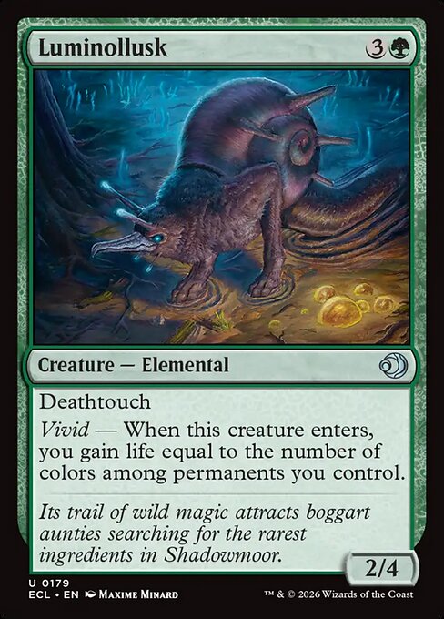 Luminollusk — NM Foil [Lorwyn Eclipsed #179]