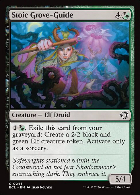 Stoic Grove-Guide — NM Foil [Lorwyn Eclipsed #243]
