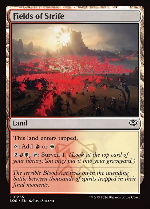 Fields of Strife — NM Foil [Secrets of Strixhaven]