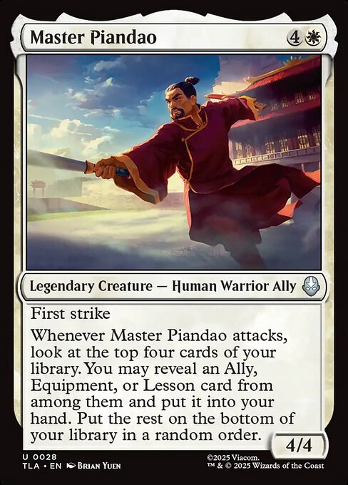 Master Piandao — NM Foil [Avatar: The Last Airbender]