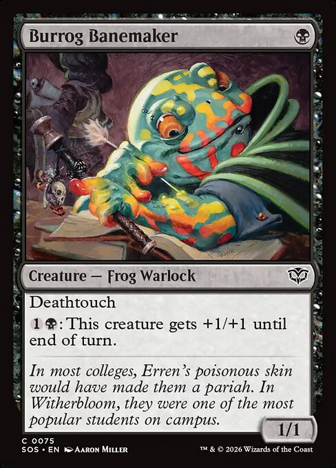 Burrog Banemaker — NM Foil [Secrets of Strixhaven]